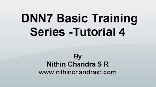 Celebrity DotNetNuke(DNN) 7 Basic Training Series - Tutorial 4 | Create,Edit And Delete HTML Module Net Worth