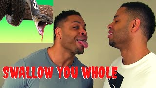 Hodgetwins terrified of SNAKES | The epitomy of `Devil` | Hodgetwins funniest moments