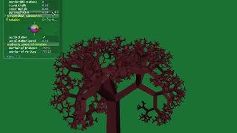 OpenGL tree generator