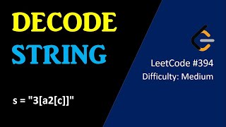 Decode String | LeetCode 394. Decode String | Stack