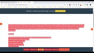 How to install, activate and create notifications bar in wordpress website - HashBar pro