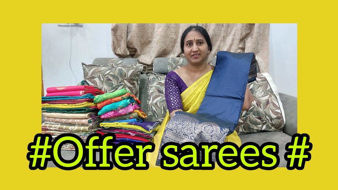 Offer sarees  daily wear sarees # samrya pattu# royal pattu Don't miss it WhatsApp  9010782759#