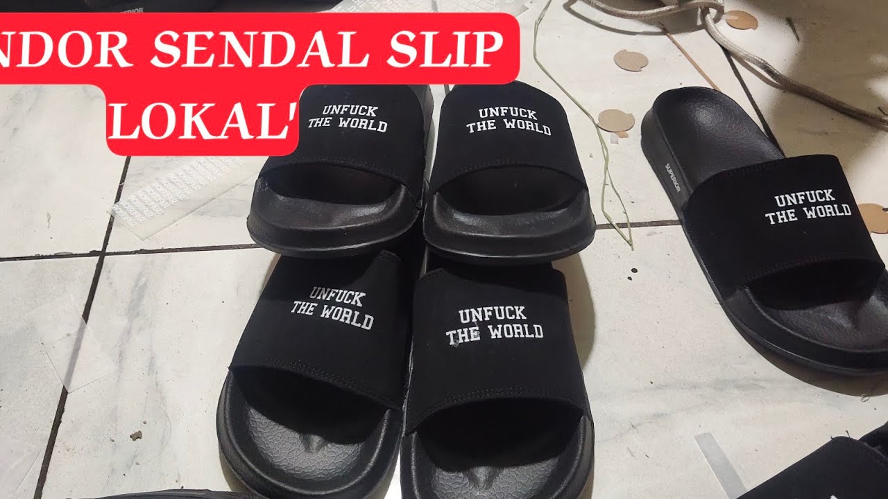 Vendor Sandal slop Tangerang | donalight tv - YouTube