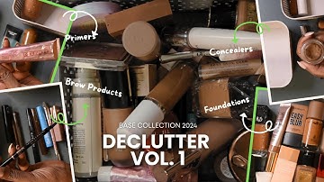 Base Products Declutter 2024| Foundation, Concealer, Powder, Setting Spray, and more!