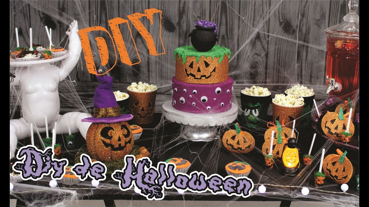 DIY - Decoração de aniversário tema HALLOWEEN, VARIAS DICAS FÁCEIS!!!