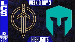 GG vs IMT Highlights | LCS Summer 2021 W9D3 | Golden Guardians vs Immortals