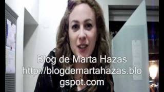 Saludo de Marta Hazas para el blog