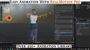 BLENDER Easy Animate With RealMotion Pro – Refine & Transfer with Ease With Over 450+ Library