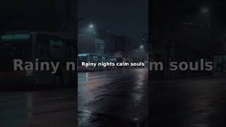 Rainy nights calm souls | Urban Rain Vibes #Shorts