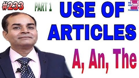 Articles use of A An The HTET ctet uptet hssc English grammar by vijay kumar