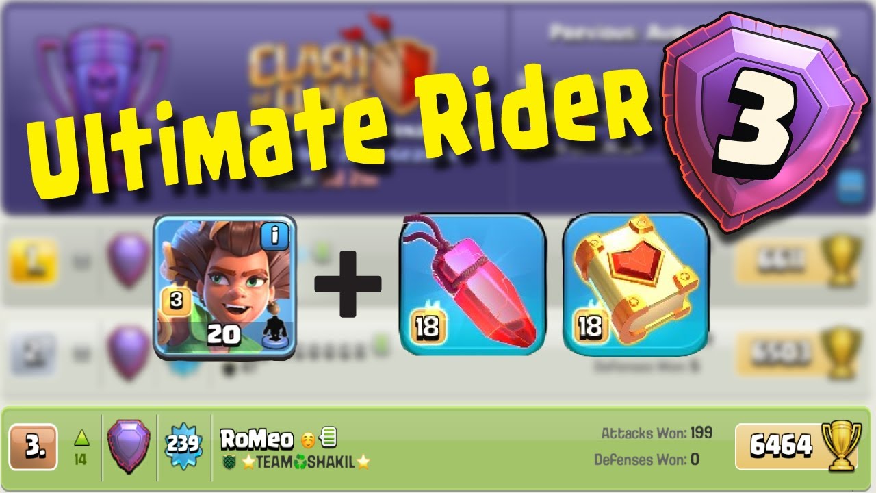 Unstoppable Root Rider Army for Trophy Pushing | Clash of Clans TH17 2025