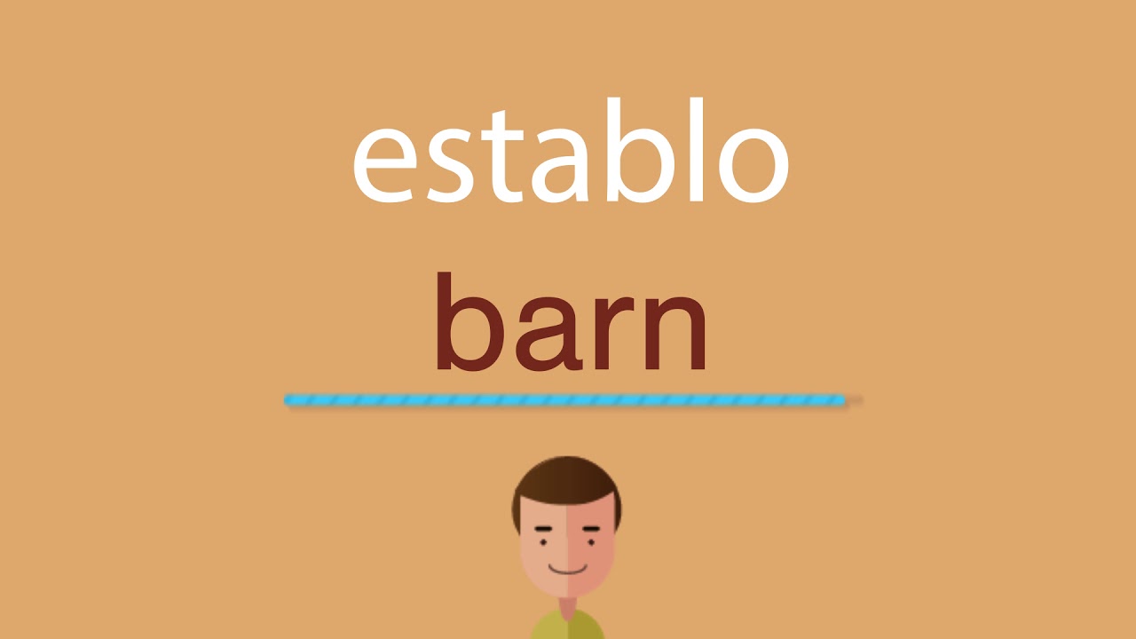 Cómo se dice establo en inglés idioma de colombia