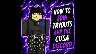 How to join Tryouts and the CUSA Discord