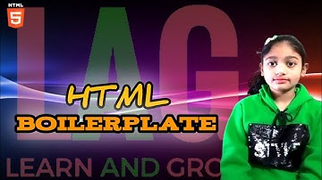 HTML BOILERPLATE | LAG Official video| learn computer learn cording #computer #html #cording #viral 