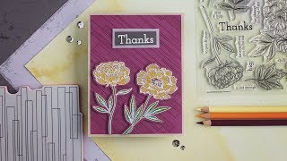 Coloring on Dark Card Stock - SSS Beautiful Flowers 2