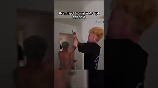 Bro really tried to feed him that... 🤢#stableronaldo #fazeadapt #fazeclan #prank #shorts #funny
