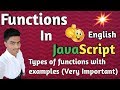 what are functions in javascript | javascript tutorial for beginners 2019 in english