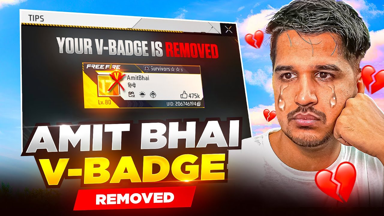 Desi Gamers V-Badge REMOVED !!🥺💔 Amit Bhai Shocking Expose Free Fire 🤬