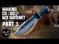 Making CS:GO M9 Bayonet Part 1 / Membuat Pisau CS GO / Facas Do CS:GO