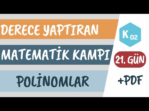 21. Gün | Polinomlar | Polinomlarda Dört İşlem | K02 | 2024 AYT Matematik Kampı