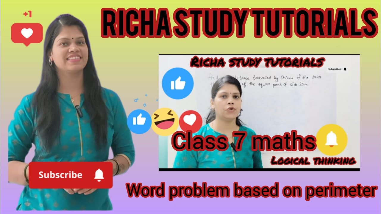 Class 7 Maths How To Solve Perimeter Word Problems logical Thinking Class 7 maths how to solve perimeter word problems logical thinking