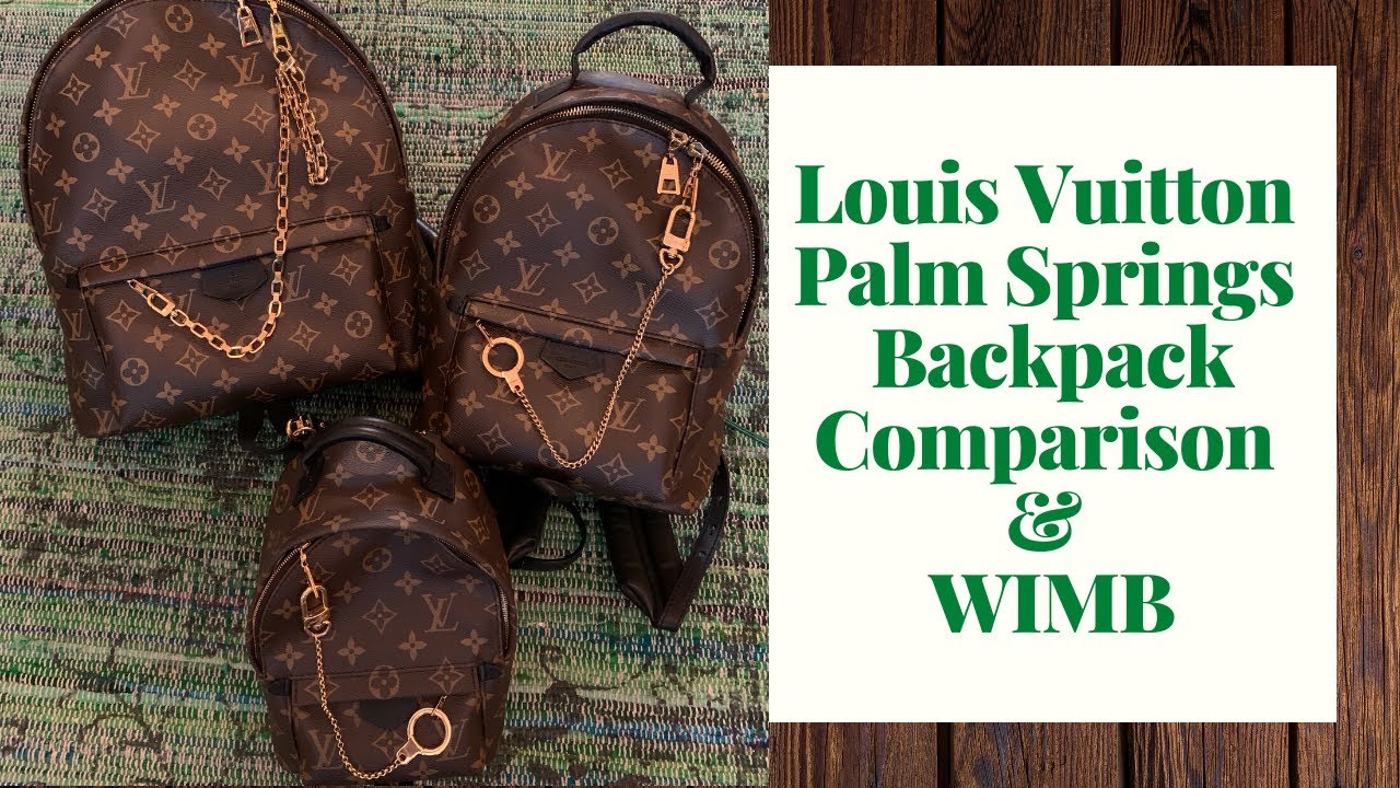 lv palm springs backpack pm vs mm