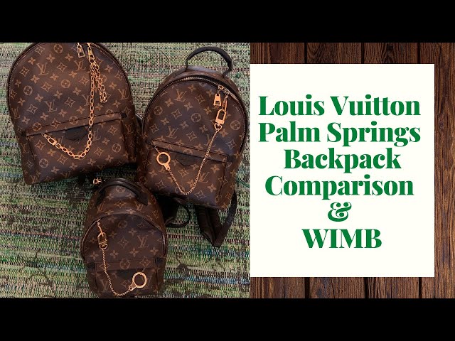 Louis Vuitton Palm Springs Backpack MM, PM and Mini Comparison and WIMB 