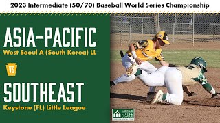 2023 Intermediate 50/70 World Series Championship Game | World of Little League Classic Game