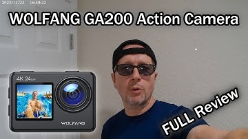 WOLFANG GA200 Action Camera, 4K, 24MP, Waterproof 40M, EIS Stabilization, Full Review And Tutorial