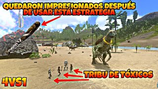 Ark Mobile ME ENFRENTO A LA TRIBU MÁS ABUSIVA DEL SERVIDOR CON SOLO UN GARROTE ME ACUSAN DE HACKS #2