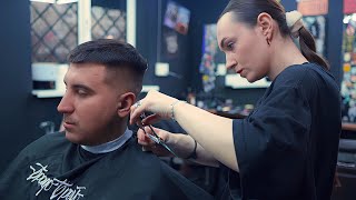 💈Adorable Lady Barber Anna's $10 Haircut Package with Scissors