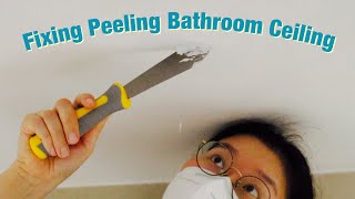 Fix Bathroom Ceiling | Girls can do EVERYTHING! | DIY during lockdown | Easy Work with Great Results