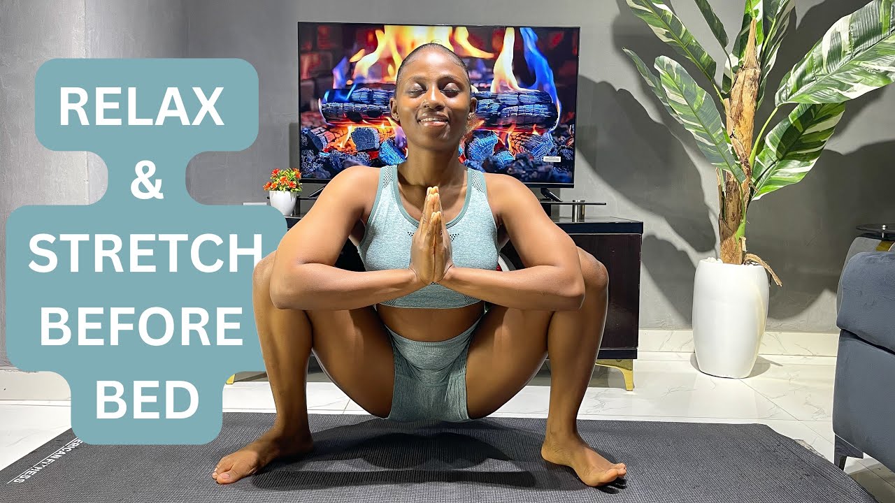 EVENING YOGA STRETCH TO RELAX AND IMPROVE FLEXIBILITY BEFORE BED