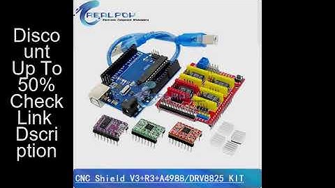 CNC Shield V3 engraving machine 3D Printer+ 4pcs A4988 / DRV8825 driver expansion board for Arduino