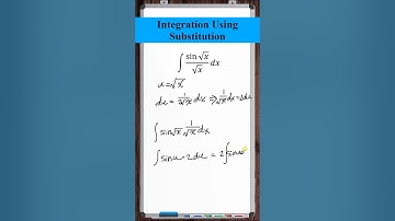 Integration using Substitution { sin(sqrt(x))/sqrt(x) }