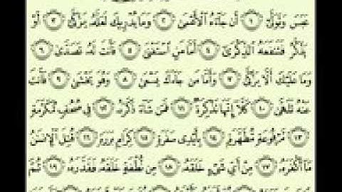 سورة عبس كاملة بصوت الشيخ عبد الرحمن السديس إمام الحرم المكي