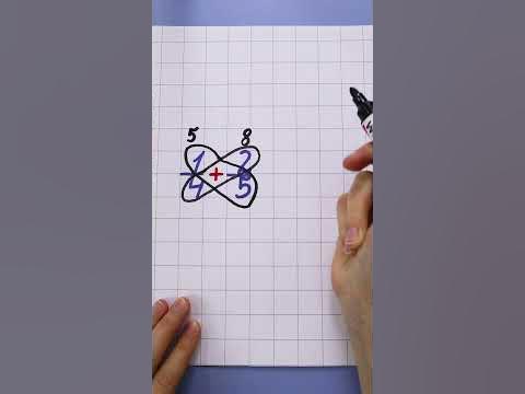 Сложение дробей метод бабочки! - YouTube