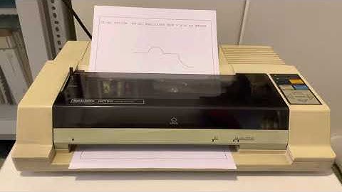 Tektronix HC100 plotter (aka Epson HI-80) test