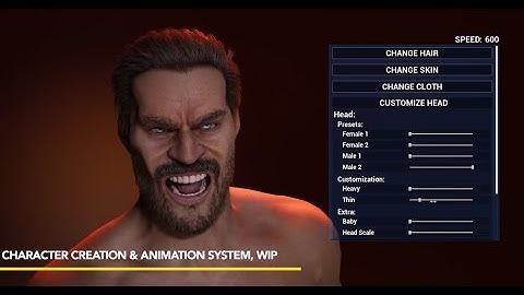 [Unreal Engine] Character Creation and Animation System - Showcase, WIP