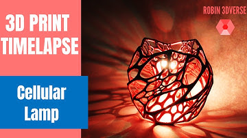 3D Printed  Cellular Lamp ✨ || 3D Printing Timelapse [4K]