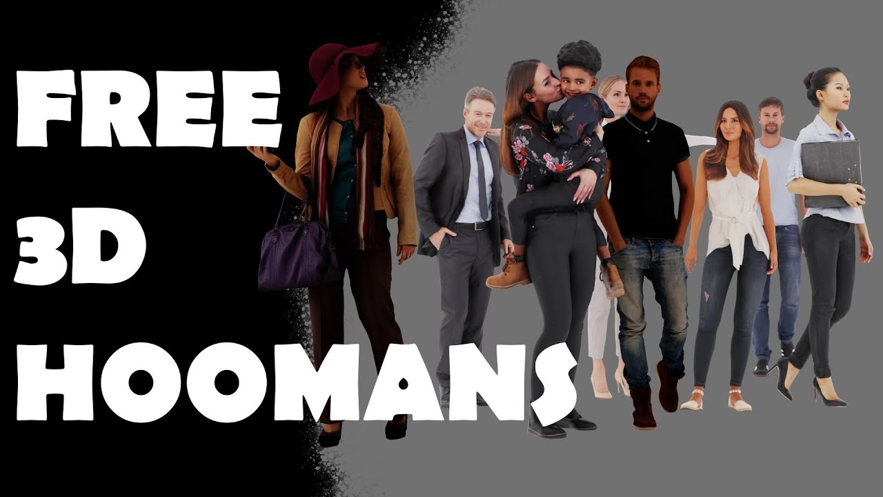 FREE Hooman models in Blender - YouTube