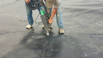 HDPE Waste Storage Extrusion Welding seam intersection