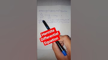 Hermite Differential Equation || Mathematical Physics #csirnet #physics #mathematicalphysics