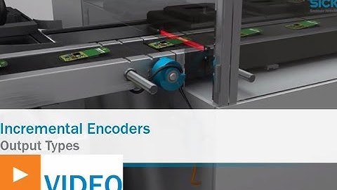 Learn About Output Types for Incremental Encoders by SICK