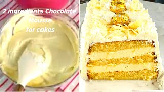 How to make white chocolate mousse for cake!