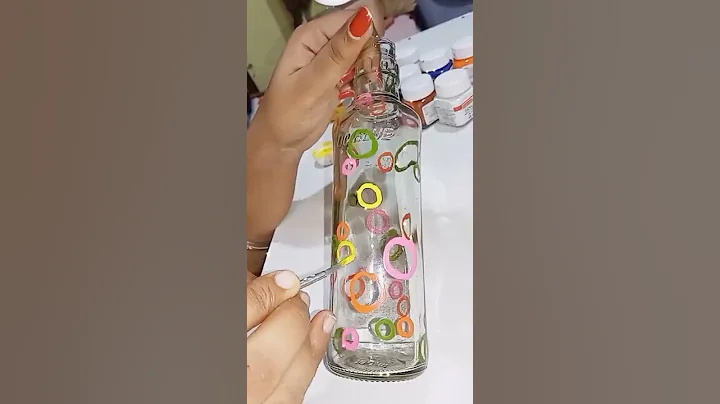 easy and beautiful glass painting idea for beginners।#shorts #artline #glasspainting #aesthetic