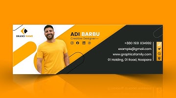 How To Design Professional Email Signature in Adobe Photoshop