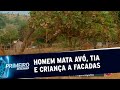 Homem mata avó, tia e criança de 7 anos durante surto psicótico | Primeiro Impacto (14/10/20)