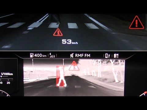 audi-q7/sq7:-pedestrian-detection-and-warning-with-audi-nigh-vision---test-::-[1001cars]