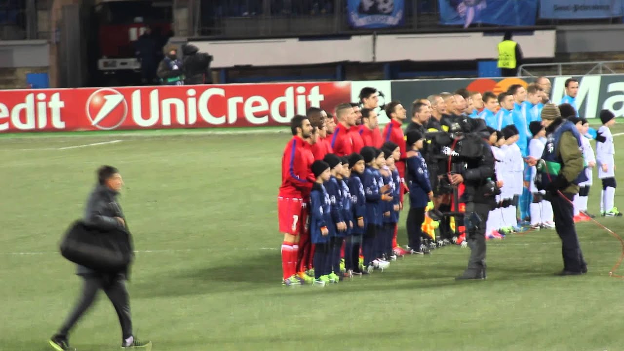 Зенит-Атлетико, гимн Лиги Чемпионов UEFA - YouTube